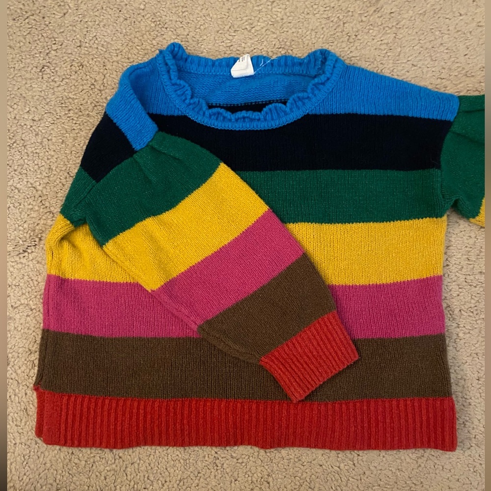 Size 4 Toddler Girls Striped Gap Sweater